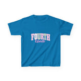 Fourth Grade Kids T-Shirt – Pastel Pink & Green "Fourth Grade" Back-to-School Tee