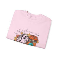 Fall Leaves and Football Crewneck Sweatshirt