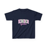 Kindergarten Pink & Green Kids Tee — Back to School Shirt