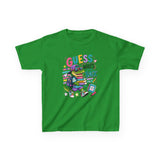Kids T-Shirt — 'Guess Who's Back' Retro Gamer Dinosaur Graphic Tee
