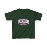 Kindergarten Pink & Green Kids Tee — Back to School Shirt