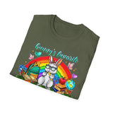 Bunny's Favorite Teacher T-Shirt — Colorful Easter Tee for Educators