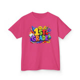 1st Grade Kids T‑Shirt – Colorful Back to School Design