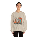 Fall Leaves and Football Crewneck Sweatshirt