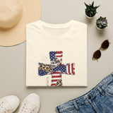 God Bless America Cross 4th of July T-Shirt
