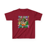 Kids Easter Bunny 'The Hunt Is On' Tee — Colorful Egg Hunt Shirt for Children
