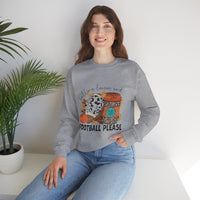 Fall Leaves and Football Crewneck Sweatshirt