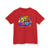 5th Grade Kids T-Shirt — Colorful Back-to-School Graduation Tee