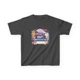 Personalized 'Peace Out Kindergarten' Kids Tee — Custom Name, Multiple Colors