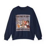 Dogs Make Me Happy Crewneck Sweatshirt