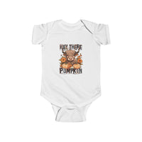 Infant Onesie - Hay There Pumpkin Fall Onesie with Farm Animal Design