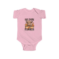 Infant Onesie - Hay There Pumpkin Fall Onesie with Farm Animal Design