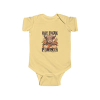 Infant Onesie - Hay There Pumpkin Fall Onesie with Farm Animal Design