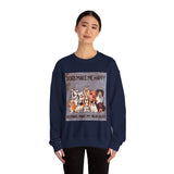 Dogs Make Me Happy Crewneck Sweatshirt