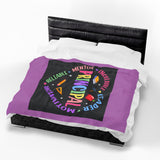 Principal Appreciation Velveteen Plush Blanket – 'Principal' Colorful School Leader Gift