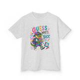 Kids T-Shirt — 'Guess Who's Back' Retro Gamer Dinosaur Graphic Tee