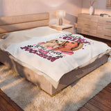 Velveteen Plush Blanket – “Just a Girl Who Loves Her Poochon” Cozy Pet Lover Throw - PLEASE DO NOT ORDER UNTIL MESSAGING ME FIRST. I WILL HAVE TO DESIGN YOURS AND ADD TO MY WEBSITE, SO MESSAGE ME A PIC AND A REQUEST. THANK YOU