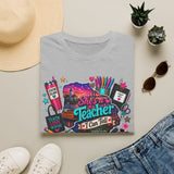 She's a Teacher I Can Tell T-Shirt — Colorful Teacher Appreciation Tee Staten Island