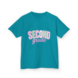 Second Grade Kids T‑Shirt — Cute Pastel Back‑to‑School Tee