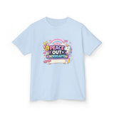 Personalized 'Peace Out Kindergarten' Kids Tee — Custom Name, Multiple Colors
