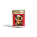 Coconut Apricot Holiday Candle – Grinch Santa Scented Jar (4oz & 9oz)