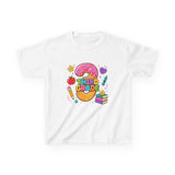 Third Grade Kids T‑Shirt — Cute Donut & School Icons Back-to-School Tee