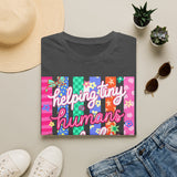 T-Shirt — "Helping Tiny Humans Do Big Things" Colorful Caregiver Tee