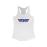 Top Cunt Women's Racerback Tank — Funny Summer Graphic Tank Top