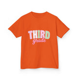 Third Grade Kids T‑Shirt — Pastel School Back to School Tee