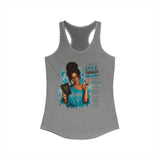 Brunette "Overthinker" Women's Ideal Racerback Tank
