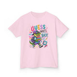 Kids T-Shirt — 'Guess Who's Back' Retro Gamer Dinosaur Graphic Tee