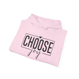 Choose Joy Hoodie — Minimalist Inspirational Hooded Sweatshirt
