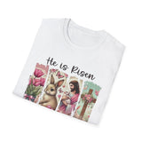 He Is Risen Easter T-Shirt — Beautiful Christian Resurrection Tee