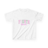 Fourth Grade Kids T-Shirt – Pastel Pink & Green "Fourth Grade" Back-to-School Tee