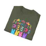 Nana Easter T-Shirt — "My Favorite Peeps Call Me Nana" with Fun Animal Print