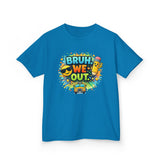 Last Day of School Kids Tee — “bruh we out” Personalized Kids T-Shirt