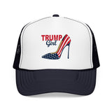 Trump Girl Trucker Hat — Feminine Heel Graphic (Pairs well with Matching Tee)