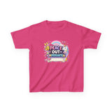 Personalized 'Peace Out Kindergarten' Kids Tee — Custom Name, Multiple Colors