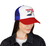 Trump Girl Trucker Hat — Feminine Heel Graphic (Pairs well with Matching Tee)