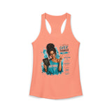 Brunette "Overthinker" Women's Ideal Racerback Tank