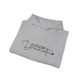 Hoodie — "A Little Bit Dramatic" Cozy Script Hooded Sweatshirt