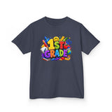 1st Grade Kids T‑Shirt – Colorful Back to School Design