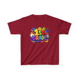 1st Grade Kids T‑Shirt – Colorful Back to School Design