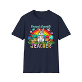 Bunny's Favorite Teacher T-Shirt — Colorful Easter Tee for Educators