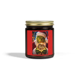 Coconut Apricot Holiday Candle – Grinch Santa Scented Jar (4oz & 9oz)