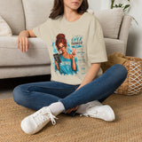 T-Shirt — “I Might Be an Overthinker But…I Overthink so I can Overcome” Red Head Graphic Tee for Overthinkers