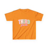 Third Grade Kids T‑Shirt — Pastel School Back to School Tee