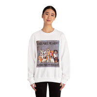 Dogs Make Me Happy Crewneck Sweatshirt