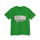 Second Grade Kids T‑Shirt — Cute Pastel Back‑to‑School Tee