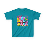 Kids Tee — "Chillin' With My Peeps" Bunny Sunglasses Shirt